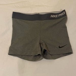 grey nike pros size small